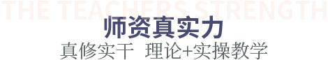 师资真实力 名师加持  理论+实操教学