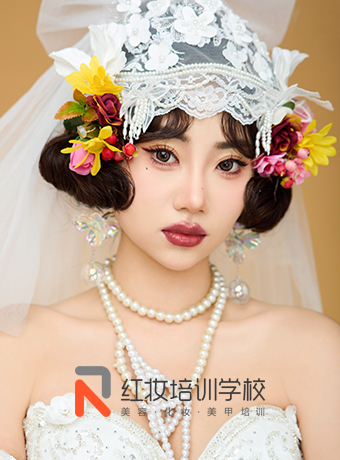 海口红妆培训学校|莫奈油画灵感妆惊艳亮相莫奈艺术展